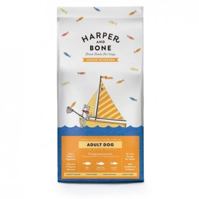 Harper and Bone Dog Adult Medium/Large Ocean Wonders tørrfôr