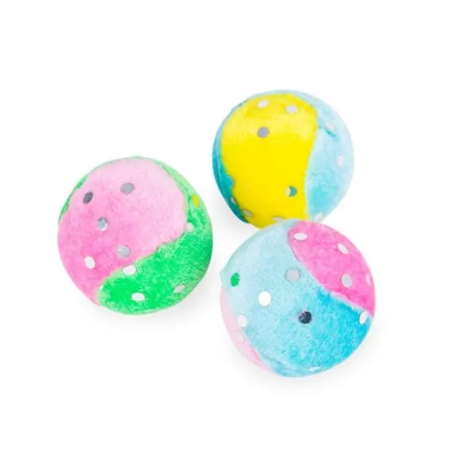 Little&Bigger Pure Purr Fargerike Baller 3-pack
