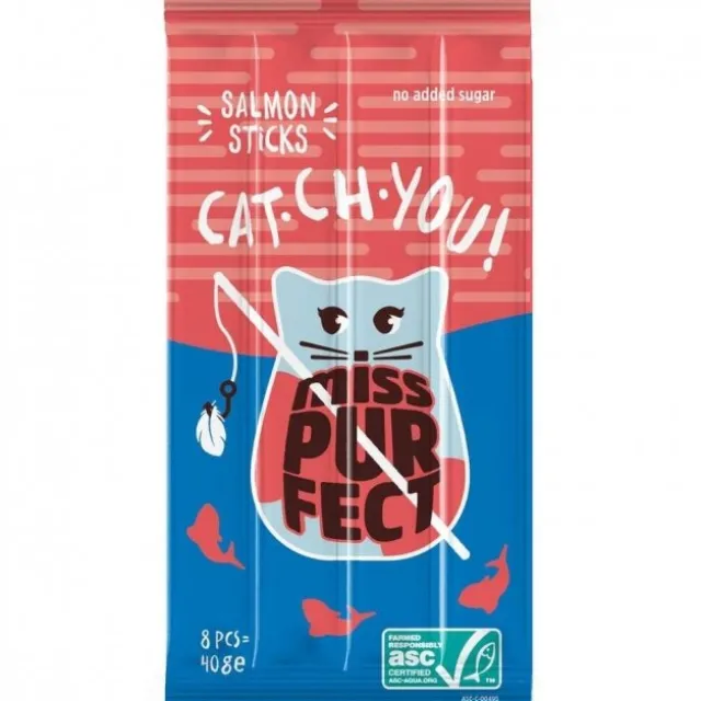 Miss Purfect Cat Sticks Laks 40g