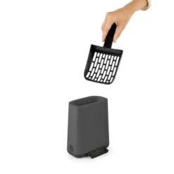 Rotho MyPet Biala kattesandspade & holder Sort