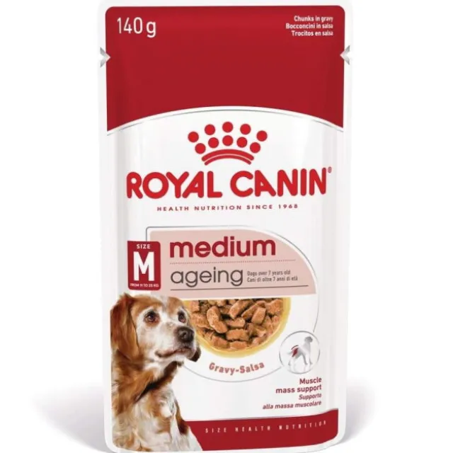 Royal Canin Medium Ageing Gravy våtfôr til hund 10x140 g
