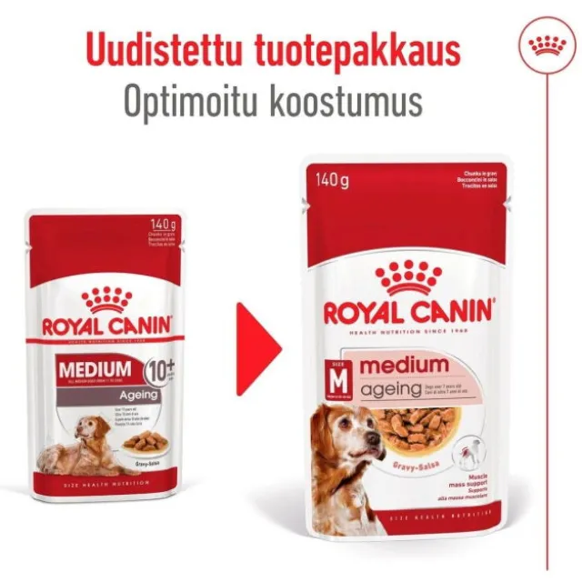 Royal Canin Medium Ageing Gravy våtfôr til hund 10x140 g