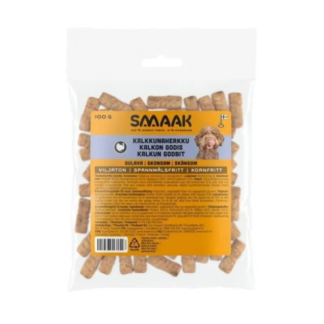 SMAAK Dog Sensitive Turkey godbiter, 100 g